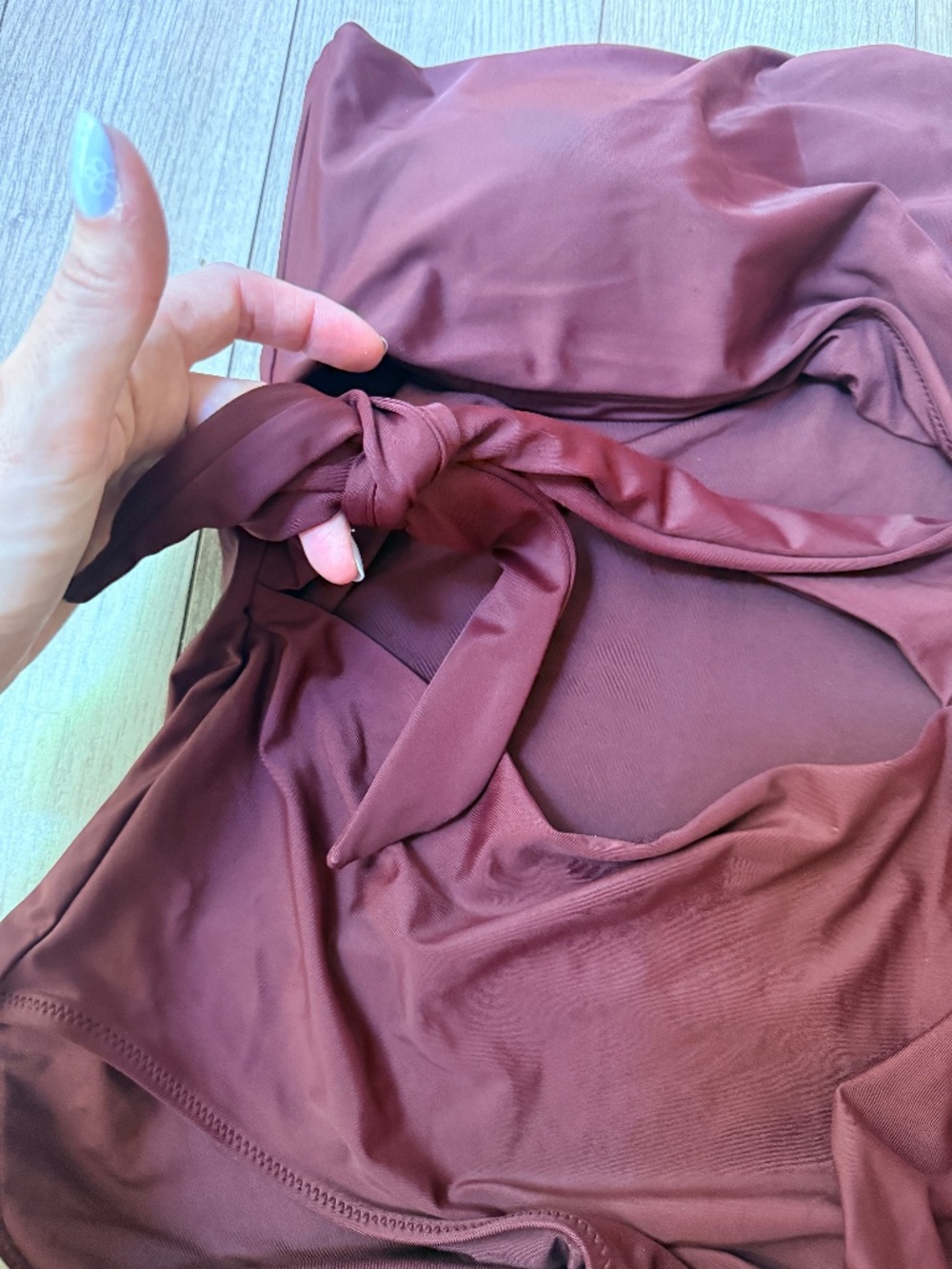 AERIE strapless one piece bathing suit XL - Picture 4 of 9